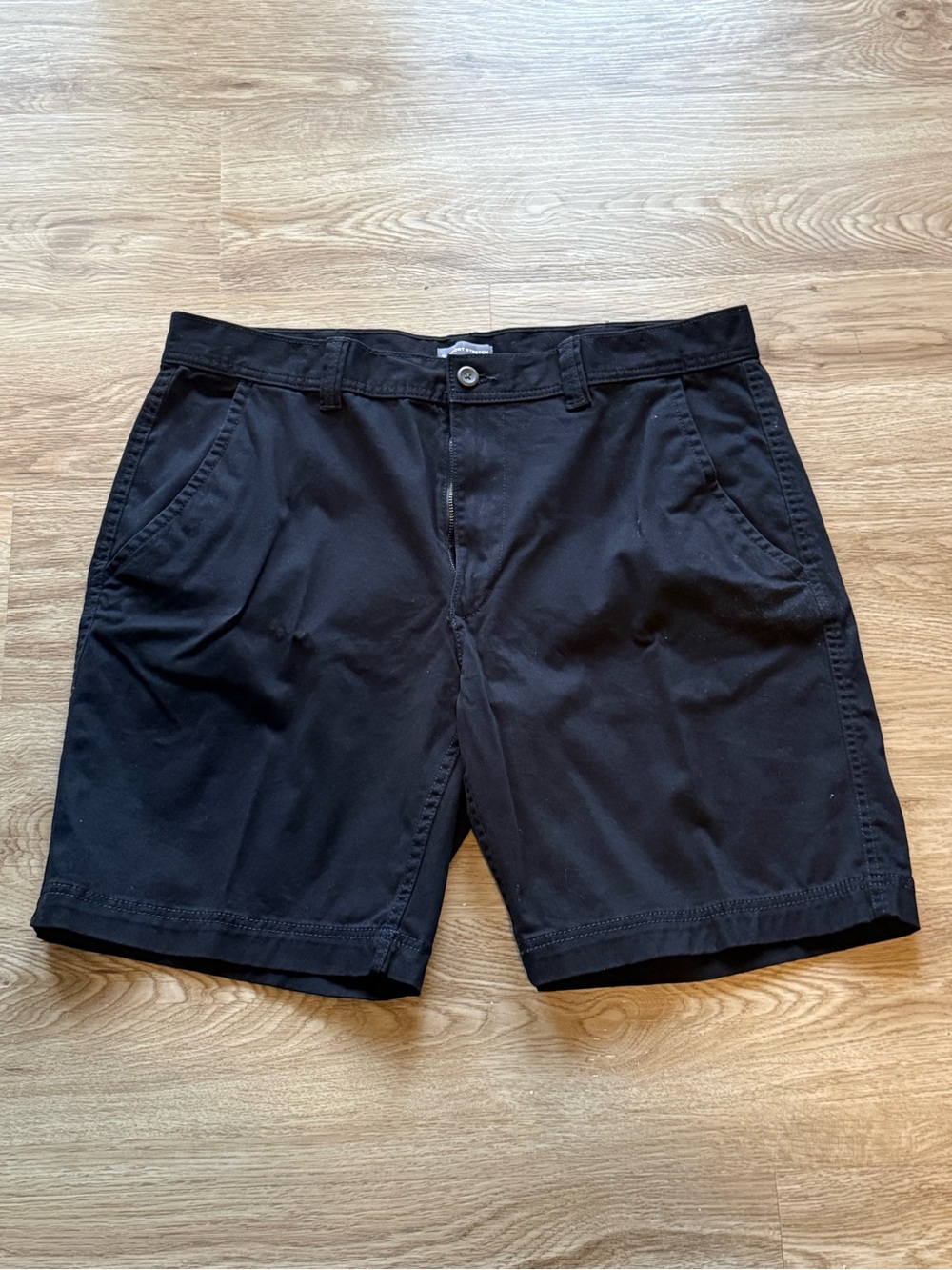 St. John's Bay Black Flat-Front Men's Shorts